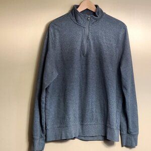 Michael Kors 81 Sweatshirt Men's Sz M 1/4 zip Mock Neck Fleece Pullover XL
